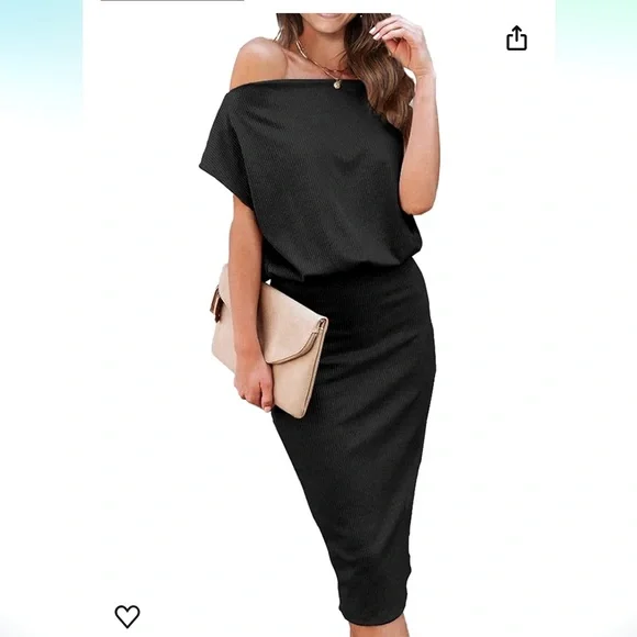 princess polly baby blue dress Amazon | Dresses | Dress Off The Shoulder Short Sleeve Slim Ribbed Knit Midi  Bodycon Dress